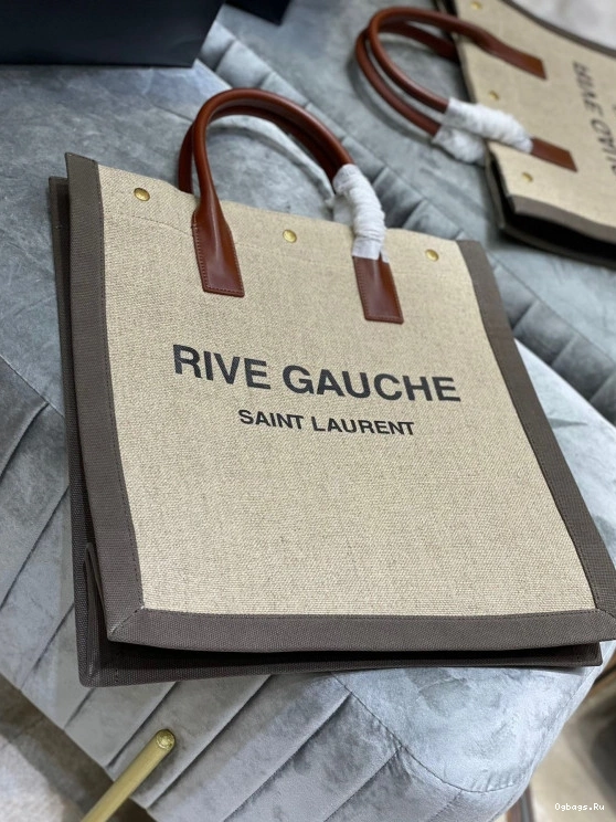 BAG N YSL AND RIVE IN GAUCHE LINEN S COTTON SHOPPING 0816